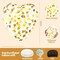 Gold Heart Confetti Balloons 30 Pcs, 12 Inch Clear Heart Latex Balloon with Heart Confetti Inside for Wedding Anniversary Birthday Party Valentine Baby Shower Bridal Shower Decorations Supplies